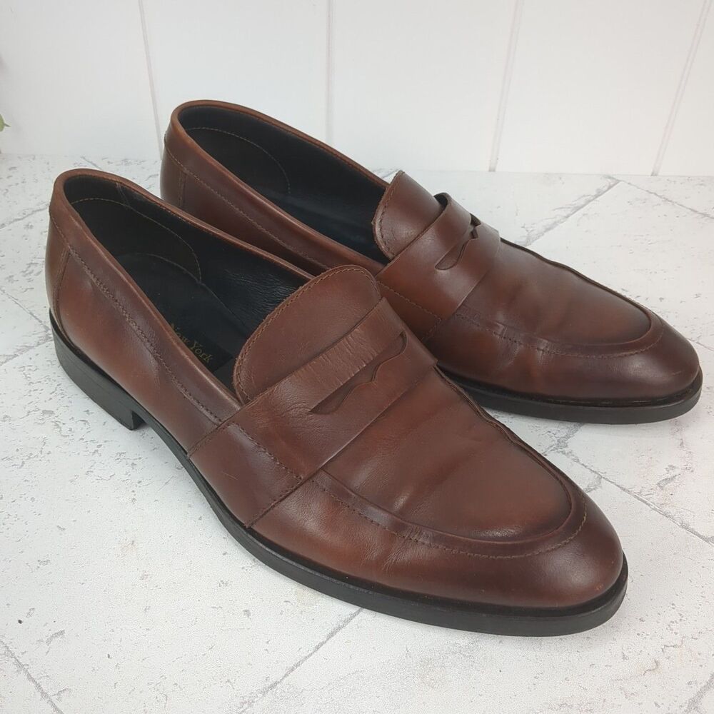 To Boot New York Adam Derrick Italian Leather Devries Penny Loafer 8.5